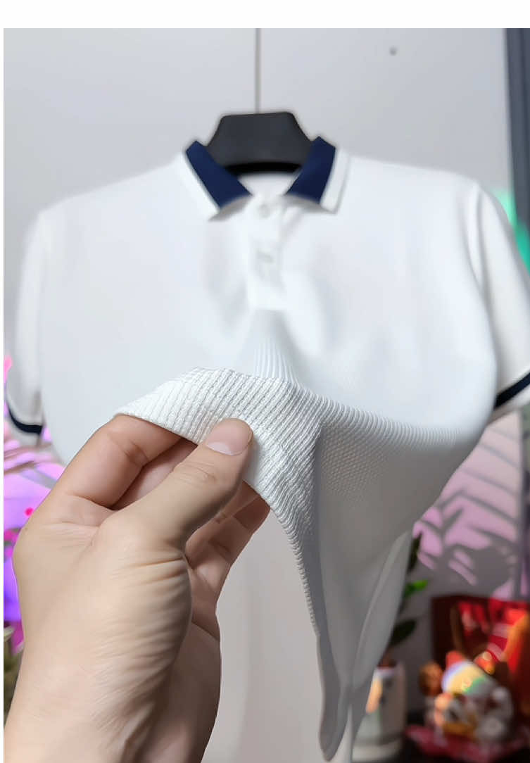 Áo polo nam phối bo dệt tổ ong#aopolo #aopolonam #reviewthoitrang #xuhuongtiktok 