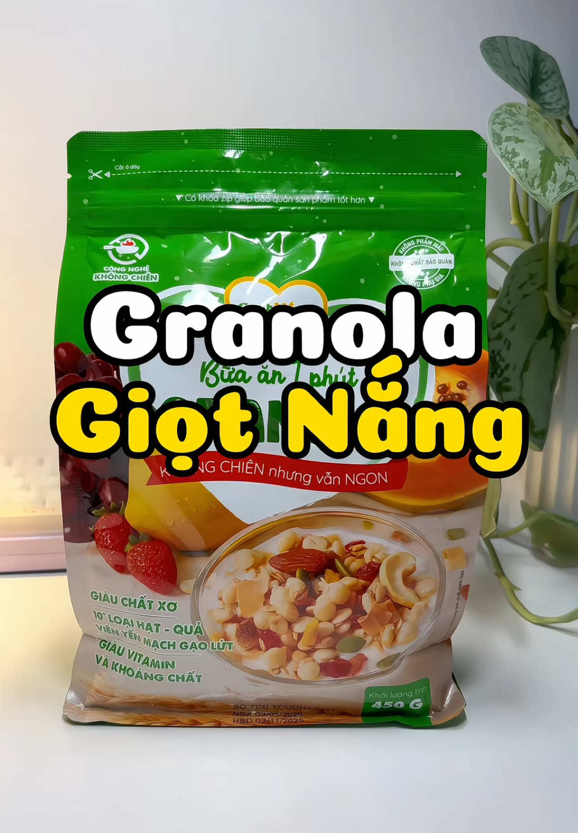 Nhiều dinh dưỡng mà giòn ngon lắm luôn #granola #giotnang #healthy #eatclean #granolagiotnang #doanhealthy #annieriviu 