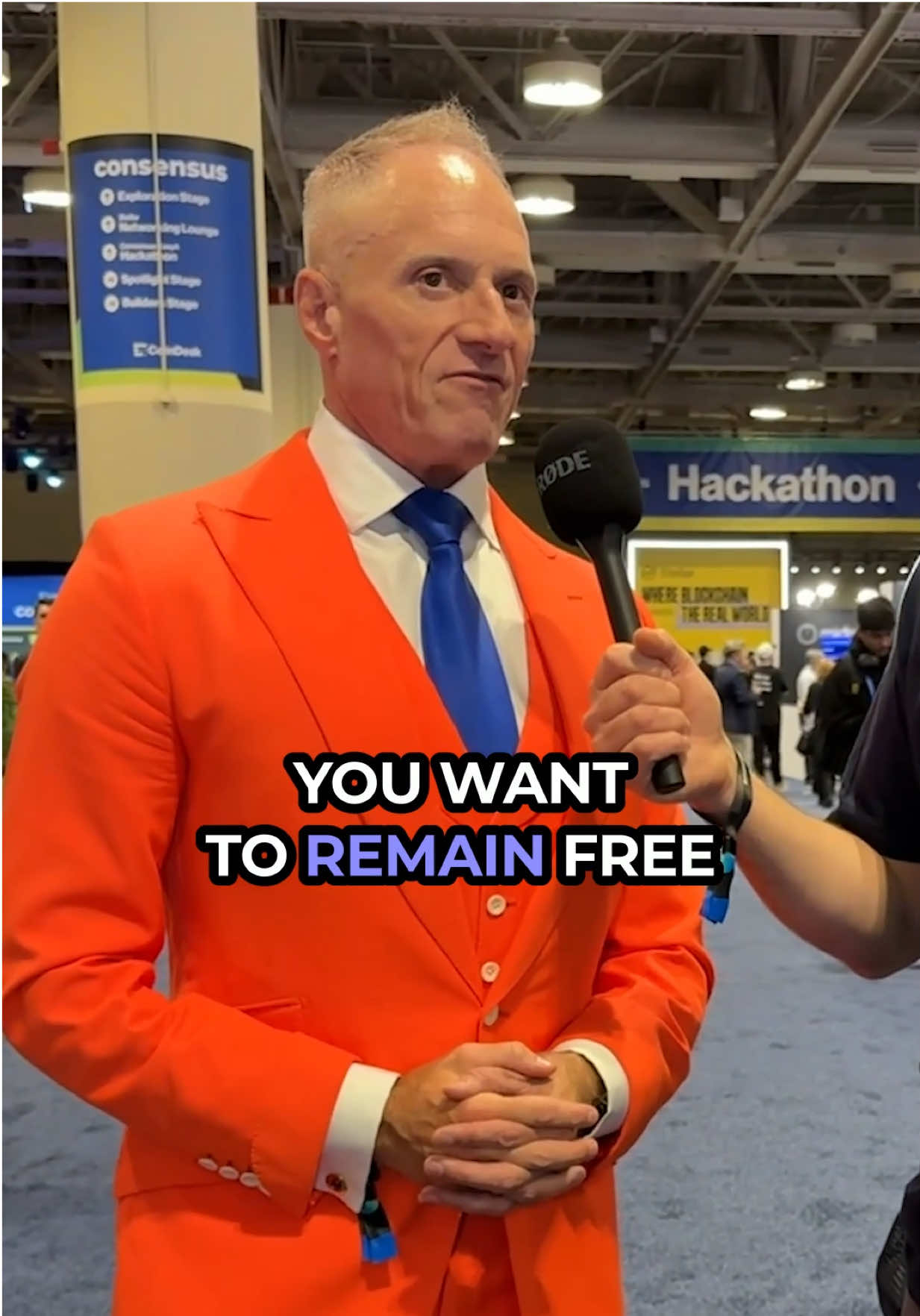 If you think your money in the bank is safe… think again.” 👀💸 Brian Rose didn’t hold back at #Consensus2025 @CoinDesk 