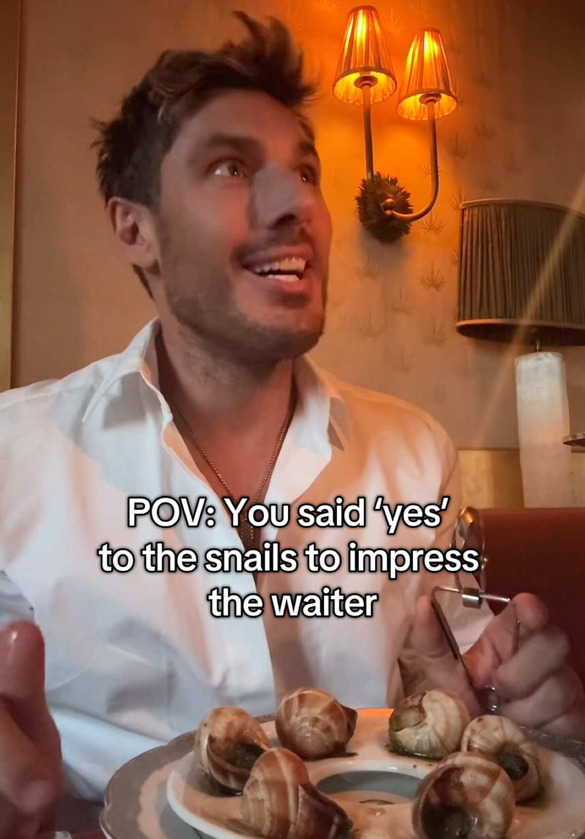 POV: You said ‘yes’ to the snails to impress the waiter - to be honest, they taste like garlic mushrooms, but for me, it was a one and done 