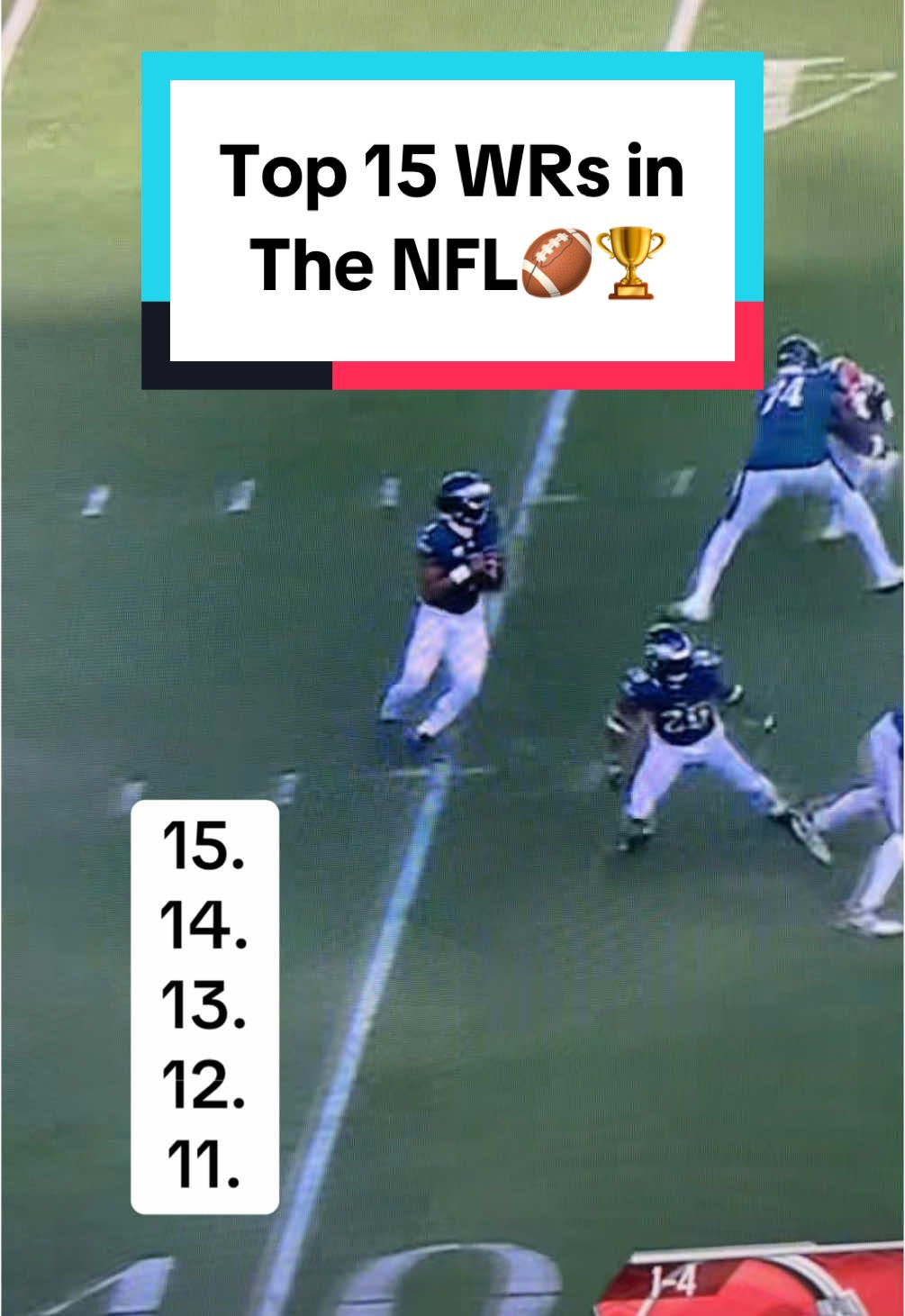 Top 15 WRs in the NFL🏈🏆 #nflfootball #nflcontent #nflrankings #wrrankings #nfloffseason #mlfootball