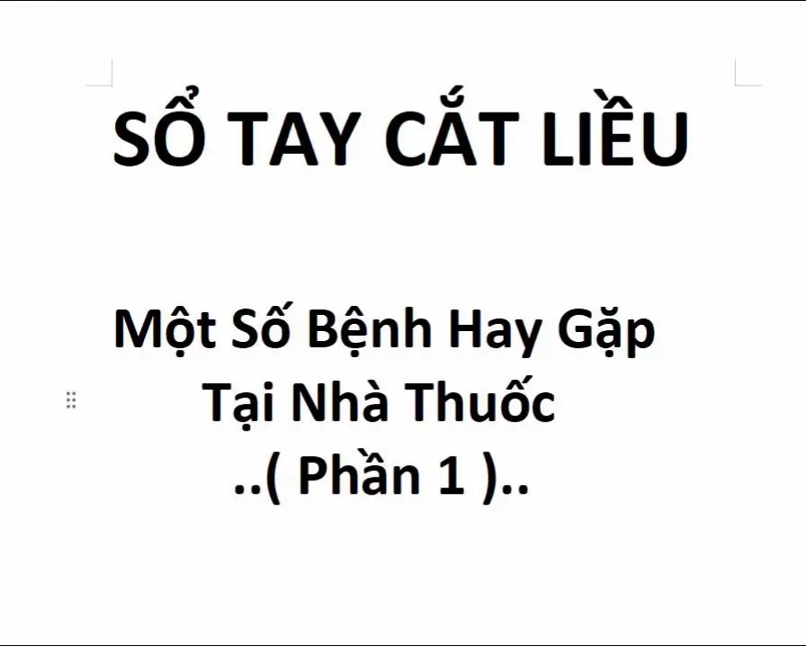 Một số bệnh hay gặp tại nhà thuốc mà DS nên biết ( Phần 1 ) #dượcsĩ #pharmacy #pharmacist 