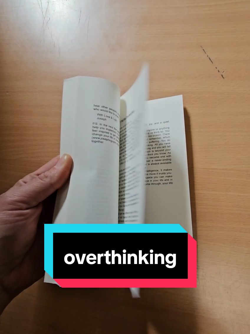 we are only ever one thought away from peace ❤️ #overthinking #overthinker #selfhelp #selfhelpbook #reading #BookTok #selfimprovement #MentalHealth #tiktokmademebuyit 