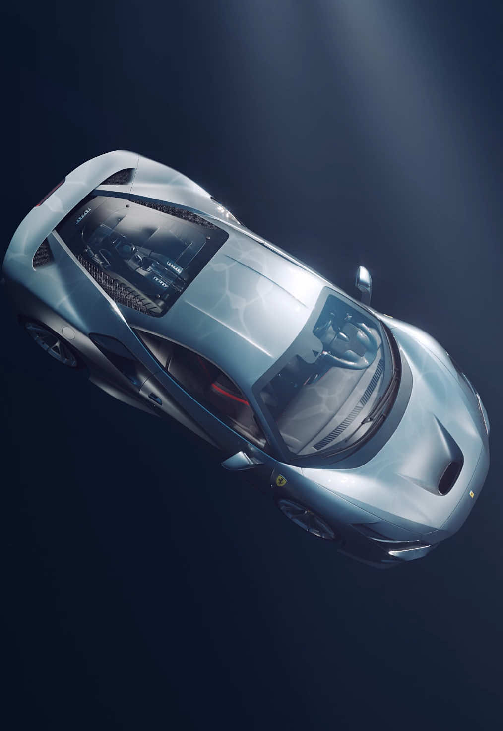 Ferrari F8 Spider 🌊 (or Tributo?)#carinspace #blender3d #3d #space #caredit 