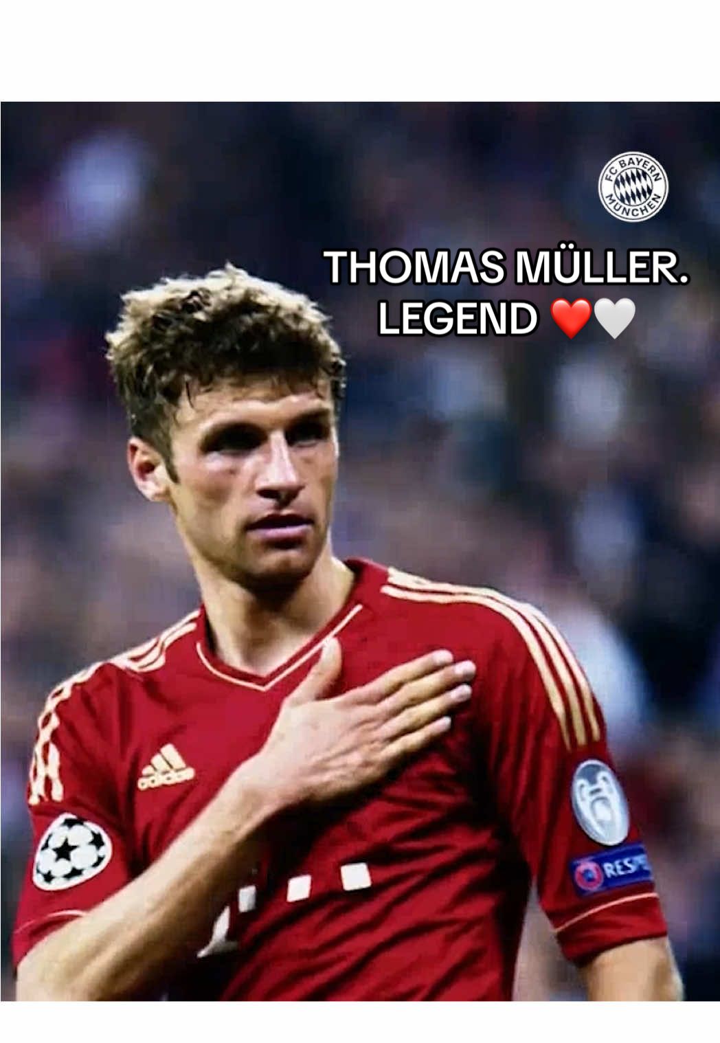 Just a 𝑳𝑬𝑮𝑬𝑵𝑫 🥹  #FCBayern #MiaSanMia #ThomasMüller 