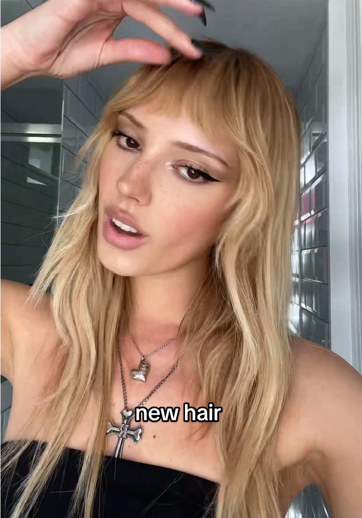 the fringe made a comeback <3 by @HairbyGiorgia. at @Patrizia Manias 