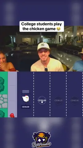 College students play the chicken game 😭 #kickstreaming