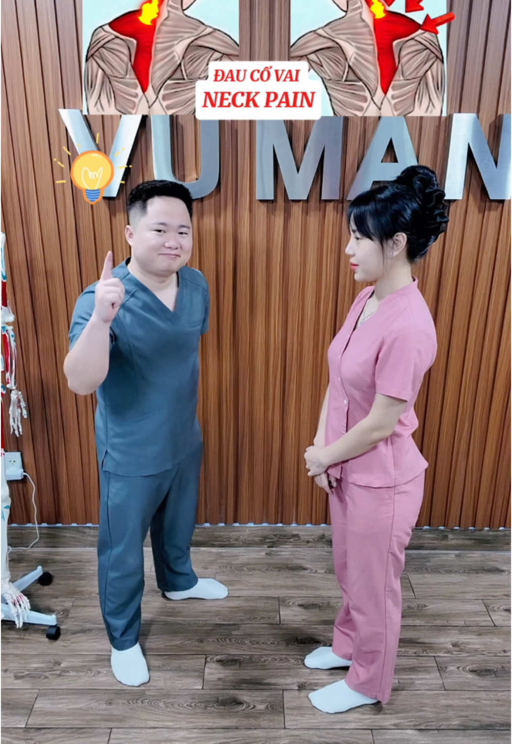 Bài tập giúp khoẻ vùng cổ vai, giảm đau mỏi. Hãy tập cùng em Mạnh nhé 💡#vuducmanh #tips #neckpain #neckpainrelief 