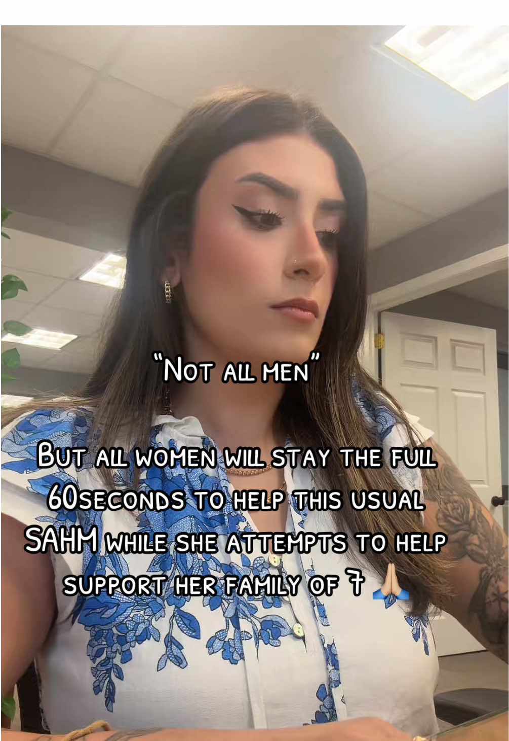 Usually I’m a stay at home and homeschooling mama of 5. Recently began trying to find little things I can do here and there around my husbands work schedule to try to help contribute to our household so I’ve you’ve stayed and spent a minute with me today, thank you ❤️  #notallmen #notallwomen #MomsofTikTok #sahmsoftiktok #fyp #blowthisup 