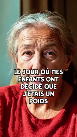 Le jour où mes enfants ont décidé que j’étais un poids Description TikTok : Elle a tout donné à ses enfants… et ils l’ont laissée seule. Mais un simple sourire pourrait bien changer le cours de son histoire. Hashtags : #histoirevraie #mamanoubliée #famille #émotion #trahison #espoir #histoirevrai 
