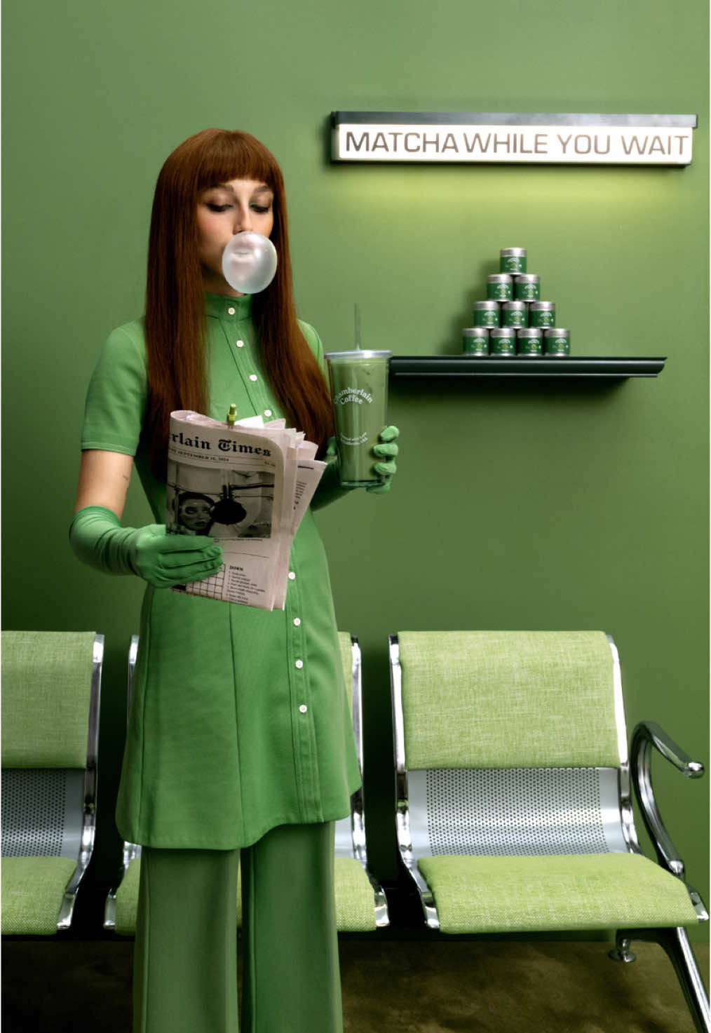Matcha while you wait.