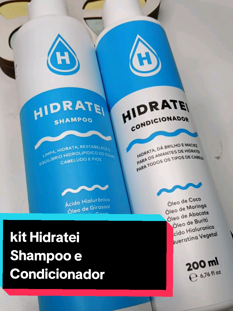 KIT HIDRATEI SHAMPOO + CONDICIONADOR MULTIFUNCIONAL #TikTokShopChegou  #cabelos  #cabelosaudavel  #foryoupage❤️❤️  #hidratei  @Hidratei 