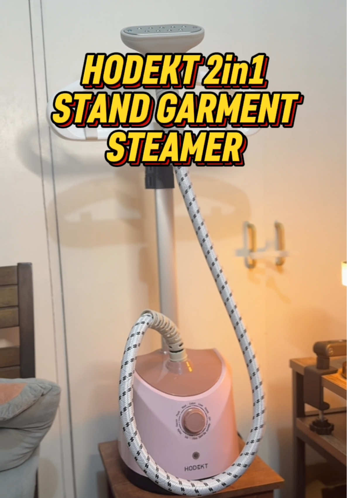 Iwas Sunog ng damit ar anti bacterial na , using this Hodekt Stand Garment Steamer #garmentsteamer #hodektsteamiron #homeessentials #creatorsearchinsights 