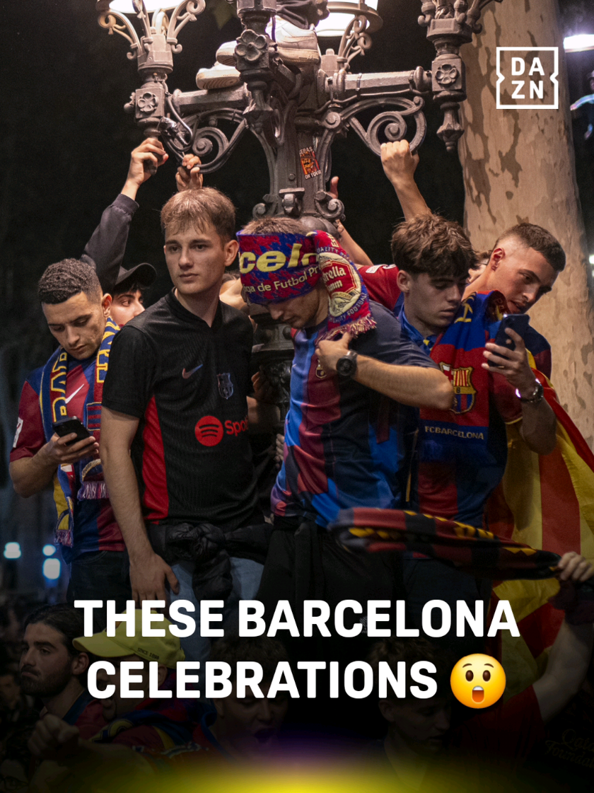 Barcelona fans showed up to celebrate becoming La Liga champions 🏆 🎥: moslemghadir 