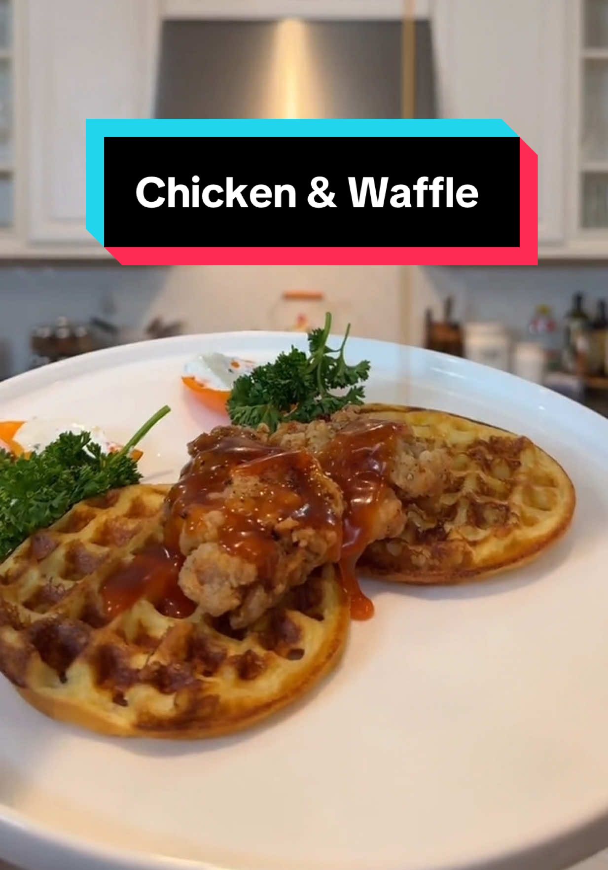 This was so good!!  Crispy, buttery, tasty and the sauce!!!! 🤤Follow and subscribe for all recipes. We cook full meals on the LIVE Wed-Thurs-Friday at 6:30pst! 👩🏻‍🍳😋 #fyp #fypシ #tiktoklive #livehighlights #livetowinit #chickenwaffles #recipes #livecooking #family #blasian #waffles #friedchicken #livestream 