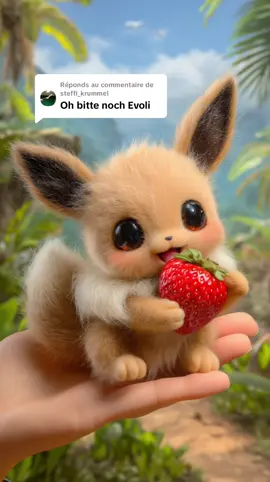 Réponse à @steffi_krummel Which one do you want now? 🍓 #eevee #evoli #pokemon #pikachu #cuteanimals #animalsoftiktok #spring 
