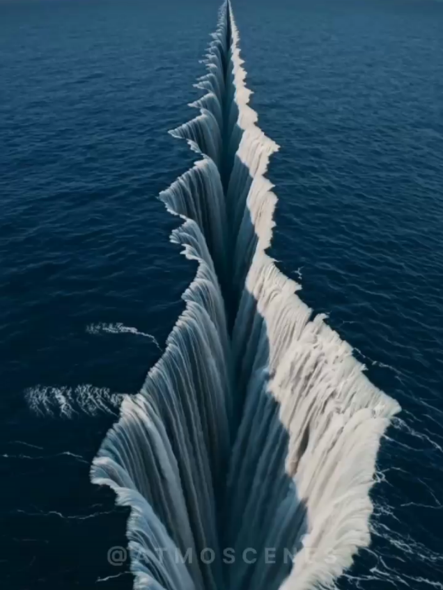 A rift in the ocean. #anomaly #ocean #unexplained #rift #disasters #naturaldisaster #oceandisaster 