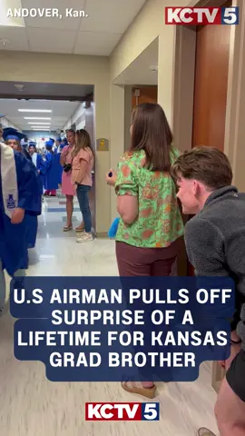 Soon-to-be Andover High School graduate Tristan Gibbs got the surprise of a lifetime when, for the first time in months, he was reunited with his older brother, Joshua, a U.S. airman. #kctv #kctv5 #kansascity #kansas #andover #andoverkansas #usairman #graduate #highschool #graduation #surprise #military #militarysurprise #goodnews