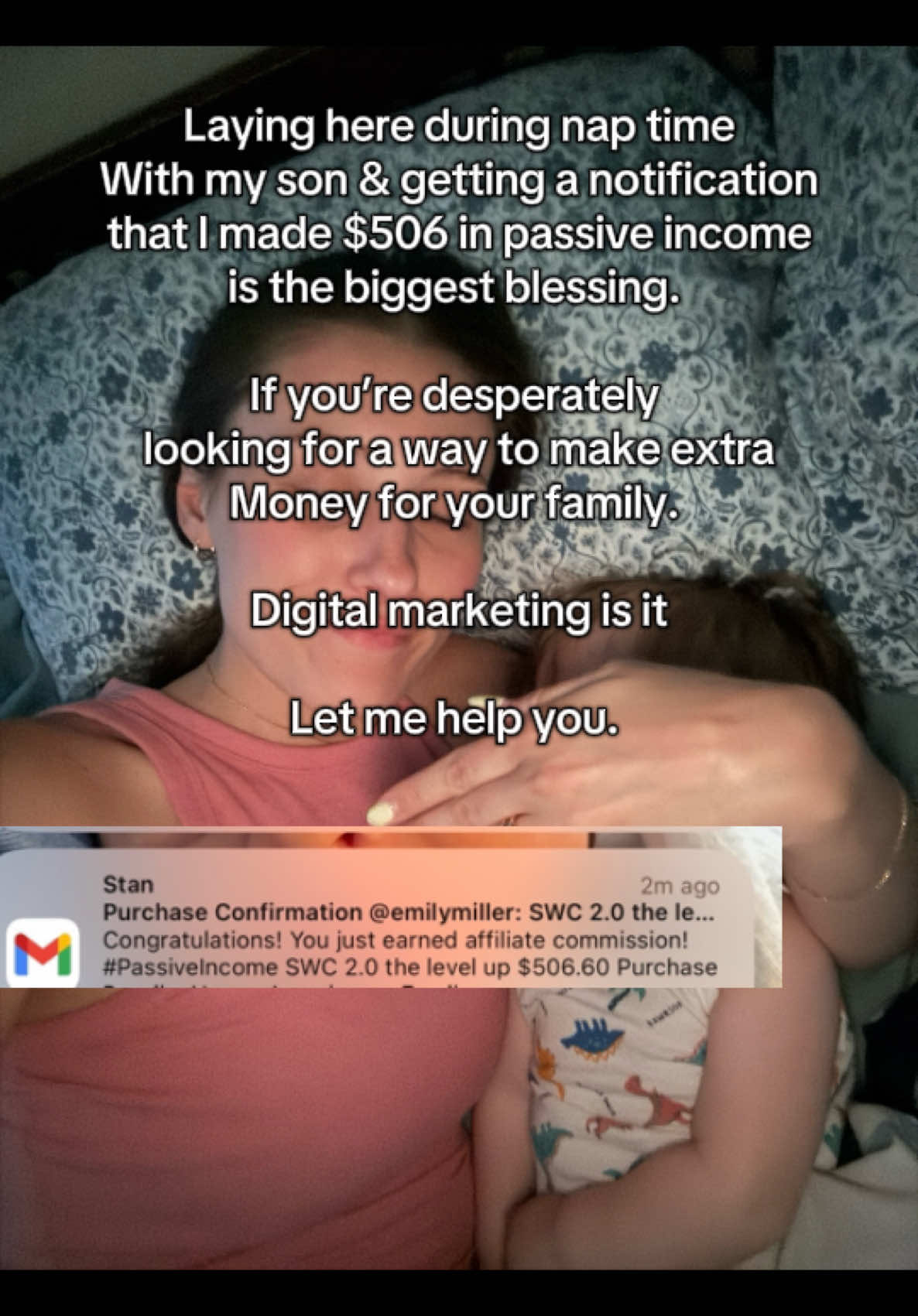 Genuinely thankful. Being a mama is a job in and of itself. So being able to have passive income that provides for my family is everything. Link is in my bio if you’re tired of struggling 💜🤝🏽 
