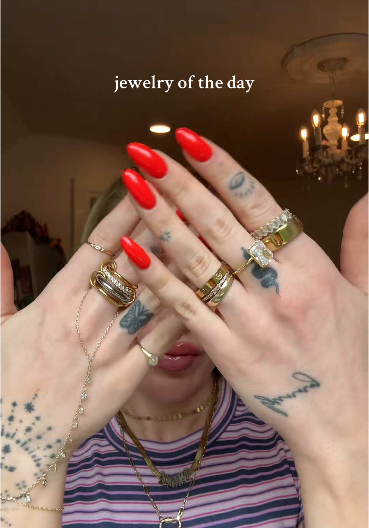 no pink sapphire stack today queens⭐️✨ #jewelry #jewelrytour #everydayjewelry #jewelrystack 