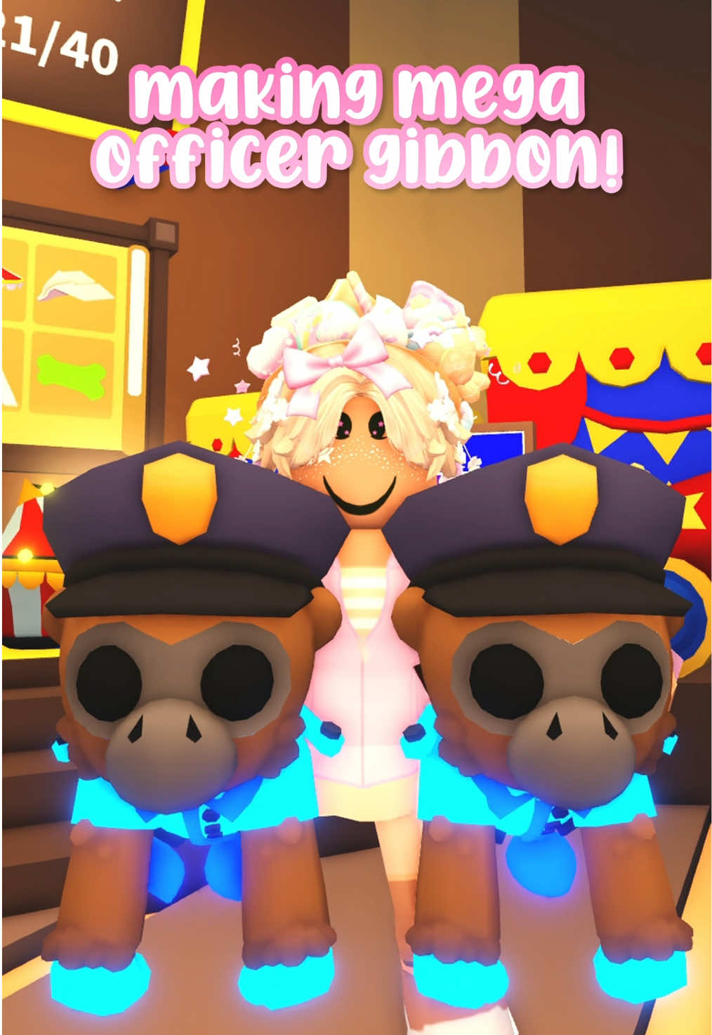 ➷ 🙈 ʚɞ ⋆ ࣪ making mega officer gibbon !! 🎀  ◡̈ ˖ ੭୧ 🐾 TYSM FOR 21.2K !! 💝 ༊*·˚ 💐🐶 ˚୨ ⋆ 𝐭𝐚𝐠𝐬 !! ➛ #denspup #adoptme #adm #preppyadoptme #adoptmeroblox #starpets #starpetsgg #Summer #gibbon #gibbonfairground #adoptmesummer #relatable #trending #fyp #blowup? #viral #xyzbca #roblox