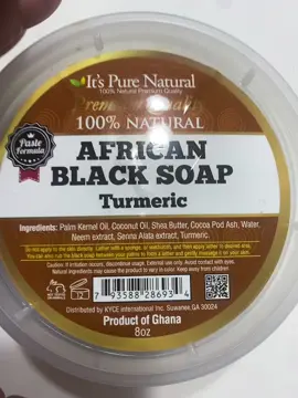Pure Natural African Black Soap. 10/10! Can be used on face or body for a deep clean! 