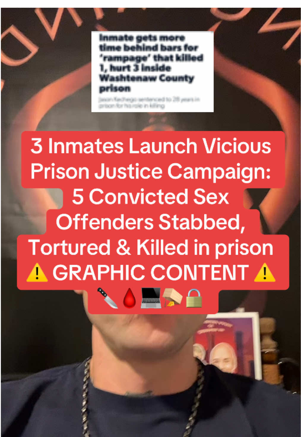 3 Inmates Launch Vicious Prison Justice Campaign: 5 Convicted Sex Offenders Stabbed, Tortured & Killed in prison ⚠️ GRAPHIC CONTENT ⚠️🔪🩸💻🪤🔒#vikingmindset11 #vikingmindset #truecrime #prisontruecrimes #50centmotivationalquotes #Keimani #rodneyhintonjr #netflix #loveafterlockup #netflixseries #onlyforyou #taylorswift #TikTokLIVE #lukasgraham #taylorswifterastour #fsu #trending #prisonwifetiktok💍💙 #domesticabuseawareness #domesticabuseawarness💙 #prisontruecrime#prisonjustice #gta6trailer #UFC