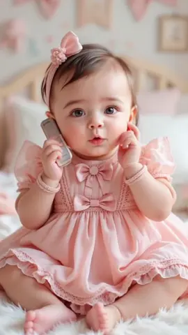 Cute Baby Girl ☎️😍#viral #baby #100k #viralvideo 