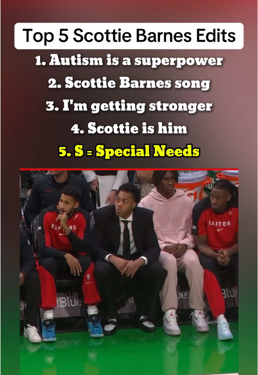 Top 5 Scottie Barnes Edits 😂 #NBA #basketball  1. @nico  2. @ysl.prodz  3. @tlaw  4. @tueturbo  5. @✞𝖘𝖍𝖋𝖙𝖞✞ 