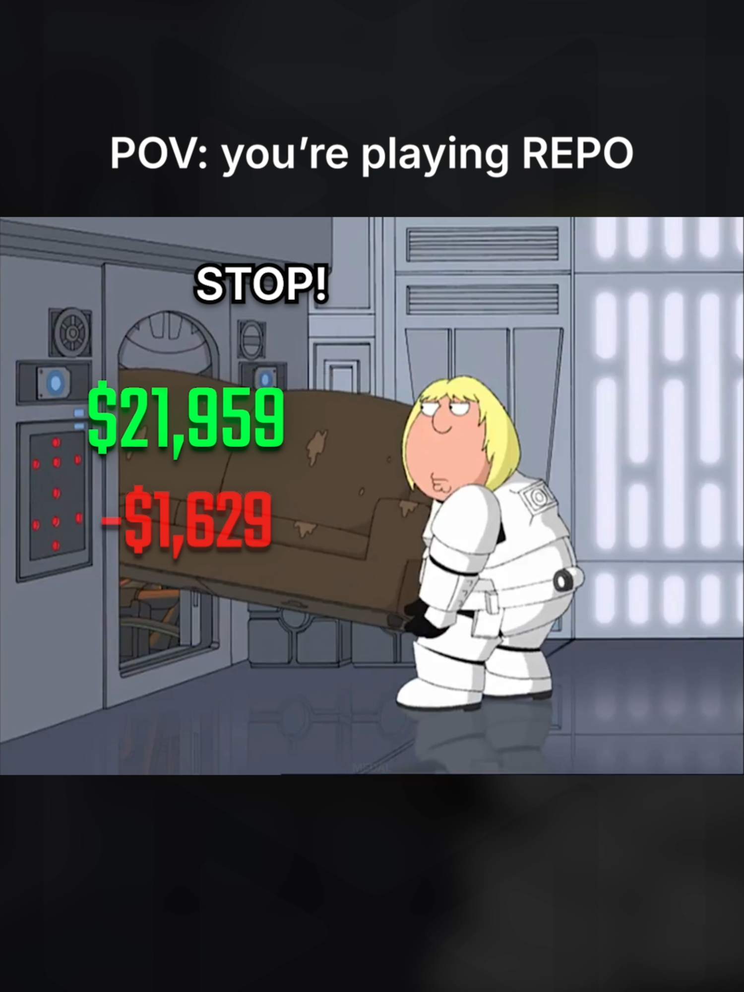 POV: playing REPO with friends 💀 RIP our money… #REPO #funny #gaming #horrorgame #REPOgame #FamilyGuy
