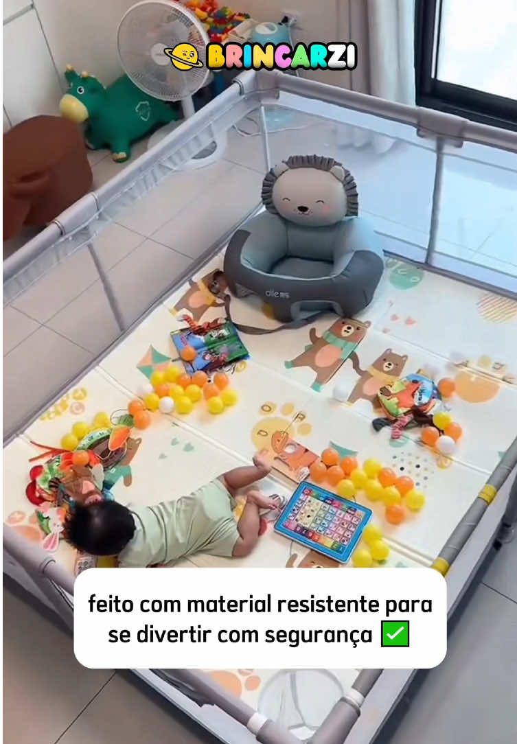 Chiqueirinho Cercado Brincarzi 🧡 Esse cercadinho foi muito especial para nós. Deixo minha bebê confortável brincando enquanto eu consigo fazer minhas tarefas, sabendo que ela está segura. Um local totalmente pensado para as crianças 😍 O frete grátis é para todo o Brasil! Aproveite nossa promoção de 10% OFF para compras acima de R$157 🛒😍 Para adquirir, o link está na nossa bio @lojabrincarzi ou comente “eu quero” que enviamos para você no privado! 👶 #bebe #brinquedo #kids #bebezinho #mamae #papai #criança #brincar