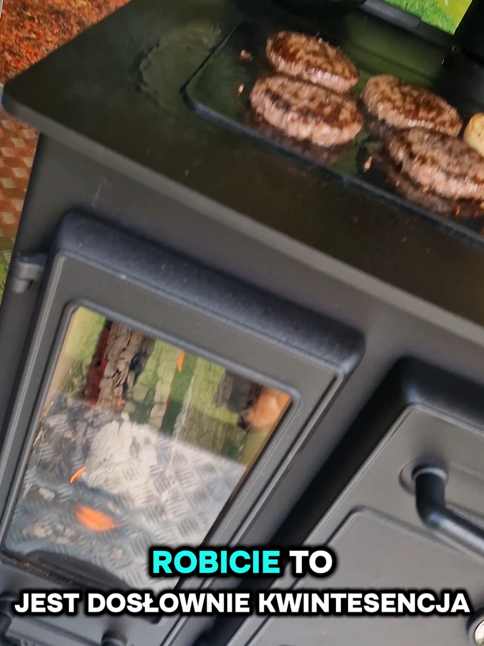 Żywy ogień, zero rachunków, tylko Off Grid;) #DobryProjekt #Ogień #Kominek #Koza #Kuchnia #Targi 