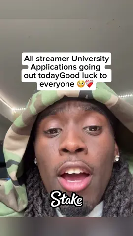 All streamer University Applications going  out todayGood luck to  everyone 😳❤️‍🩹#fyp #kaicenat #streameruniversity 