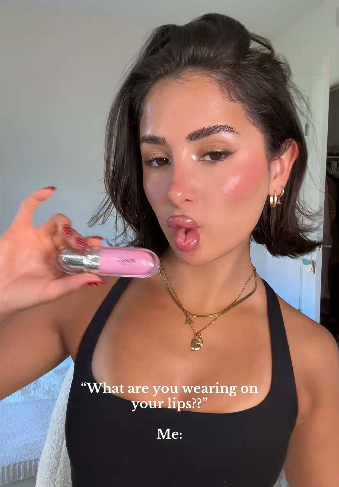 the one and only @KIKO Milano gloss in pearly pink 