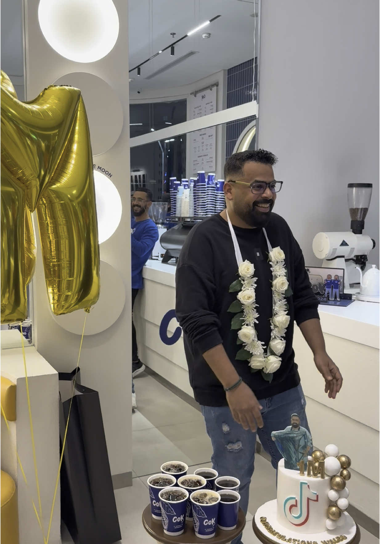 حفلة المليون متابع 💚🤩 #ti̇ktok #الرياضة_في_السعودية #sportsontiktok #SPL 