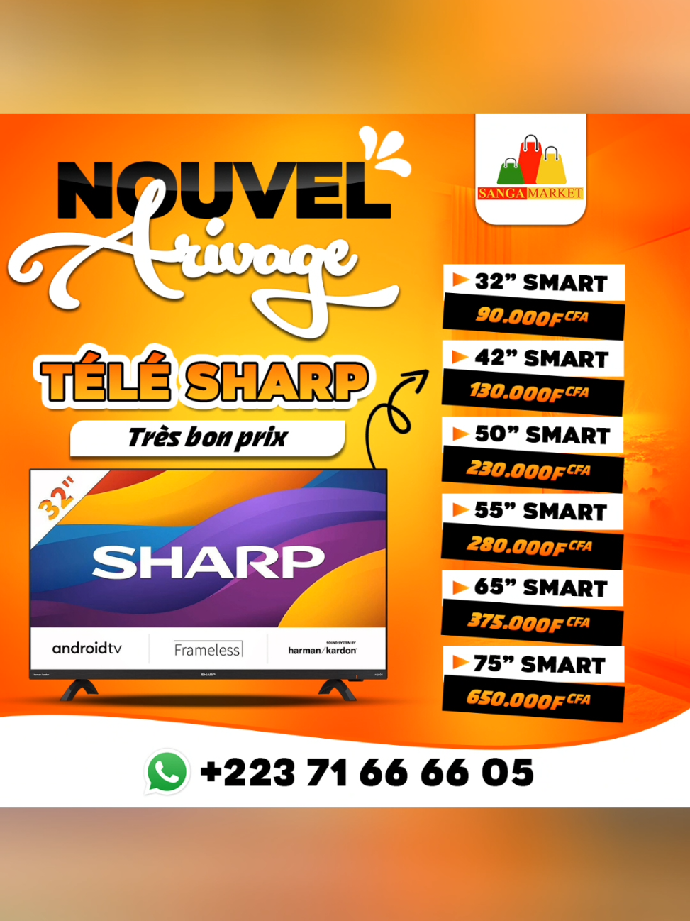 Visuel pour la vente d'écran plasma  #affiche #flyer #designergraphique #visuel #infographie #graphicdesign #design 