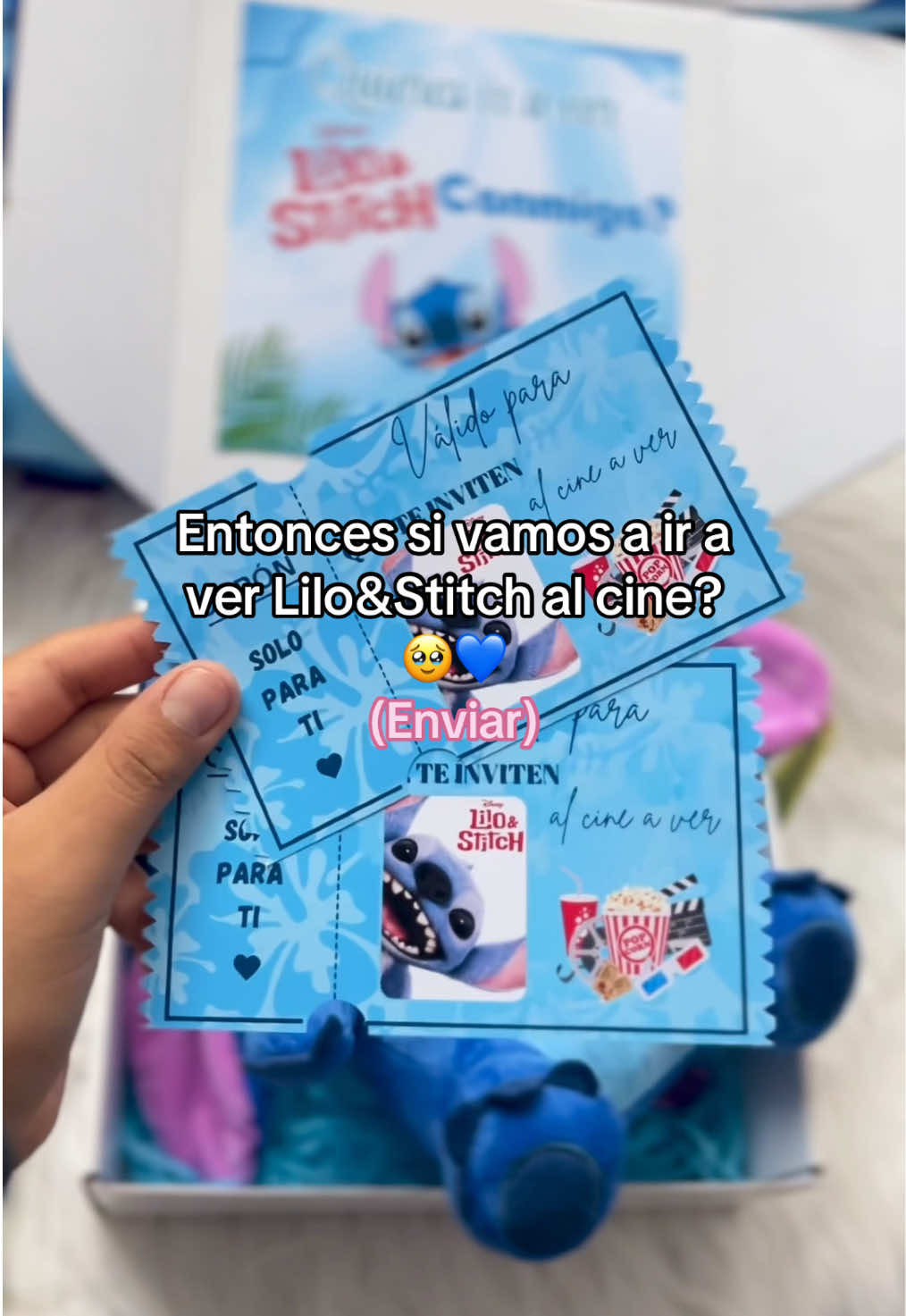 No olvides invitarla este 22 de mayo al estreno de Lilo y Stitch💙🥹 #stitch #stitchlover #messi #futbol⚽️ #cr7cristianoronaldo #regalospersonalizados #invitaciones #estreno #indirecta #liloystich #detallesluan #peliculastitch 