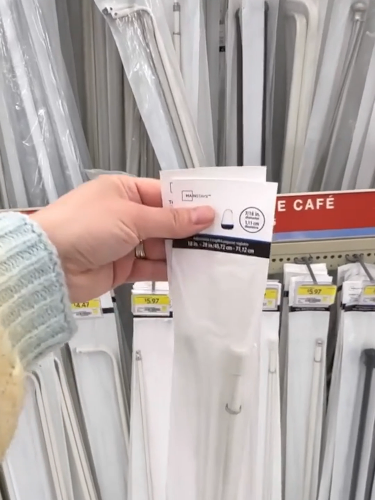 Tension Hidden Storage Hack 🤯 #diyhacks #homecraft #DIY #genius #homehacks #LifeHack #diyproject #diycraft #tensionrod #laundry #laundryhack #storage #extrastorage #storagehack