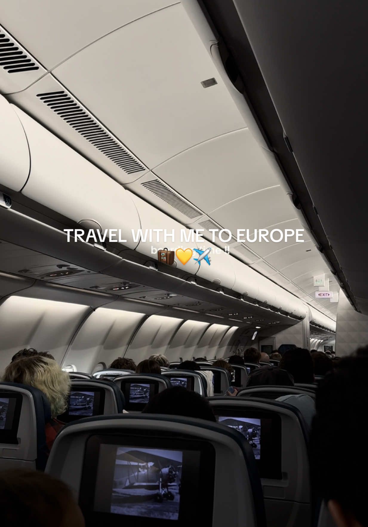 off to europe!! 😌  @Beis Travel @delta  #trending #travelwithme #newark #jfkairport #beisluggage #newjersey #flight #delatairlines #europe #europetravel #flywithme #milan #milanitaly 