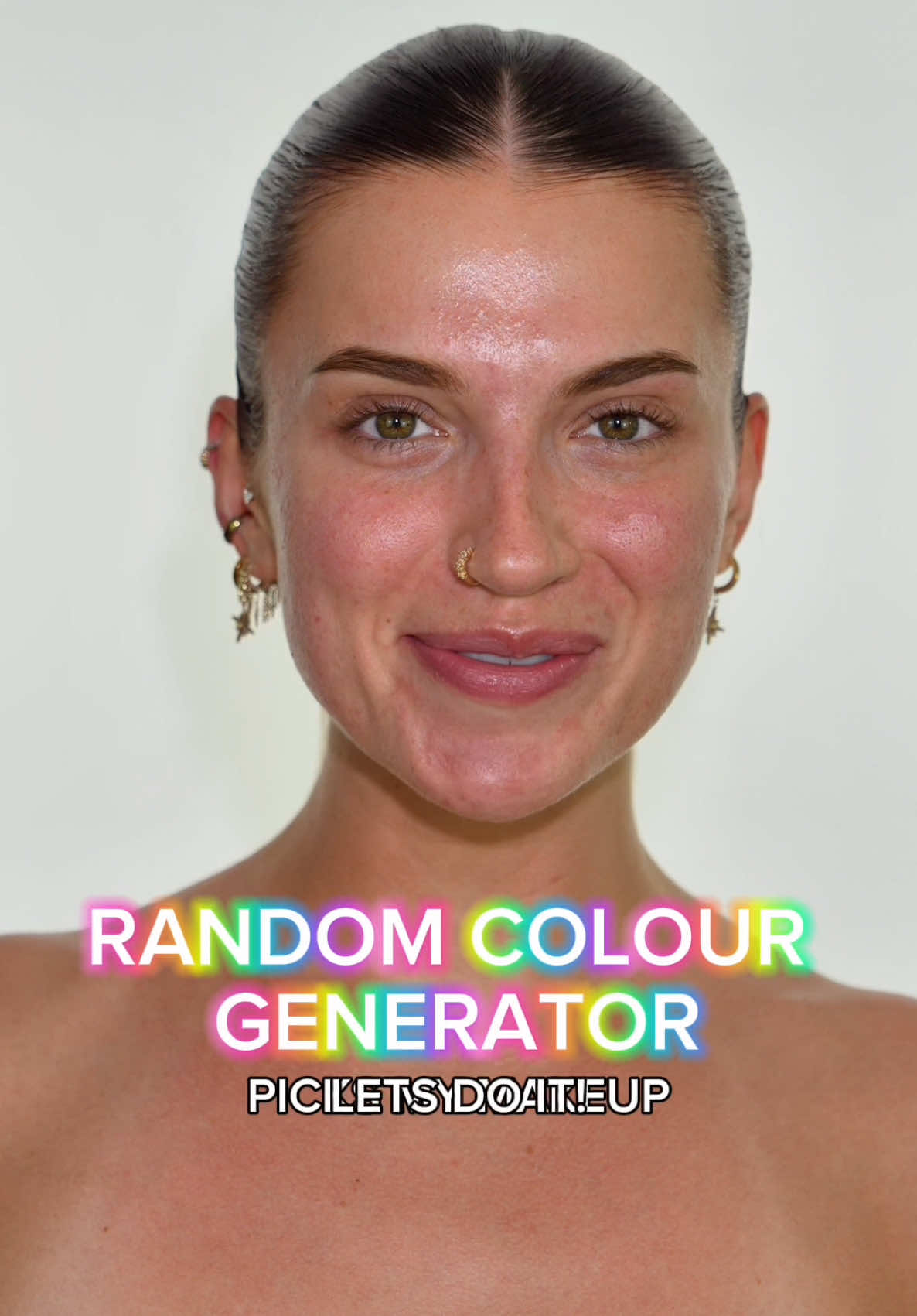 random colour generator picks my makeup🎨 #makeupchallenge ib: @Atarah 
