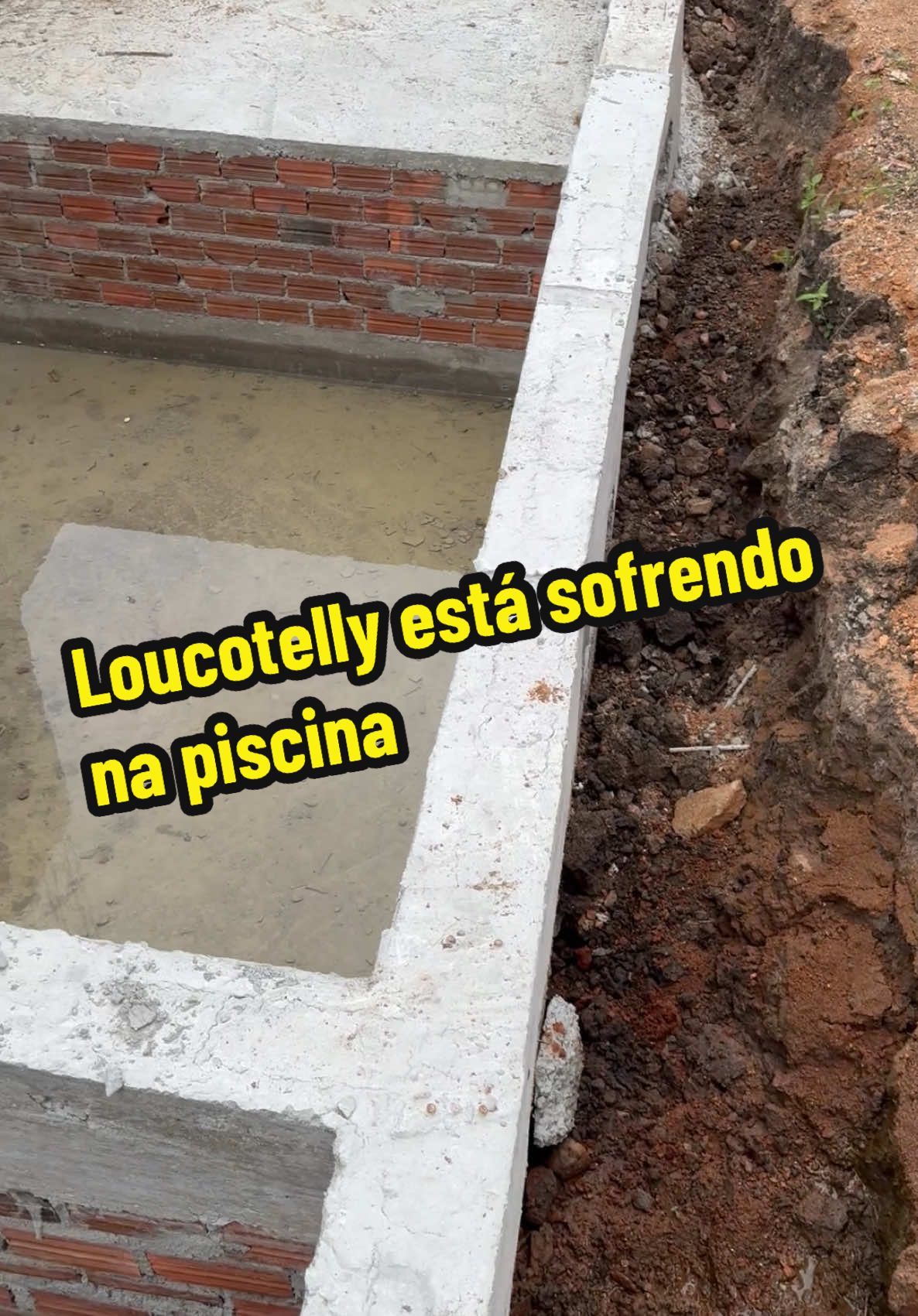 Loucotelly está sofrendo na piscina