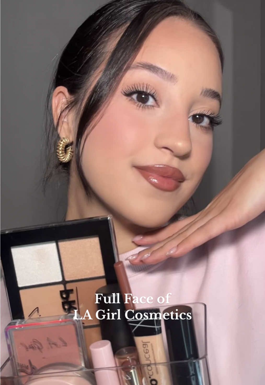 Full Face of @L.A. Girl Cosmetics 🩷 #fullfaceonebrand #fullfacefriday #lagirlcosmetics #lagirl #fullfaceoflagirl #makeupunder10 #drugstoremakeup #drugstoremakeupmusthaves 