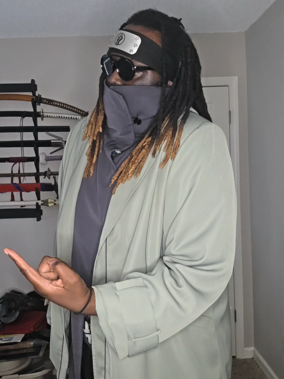 They'd probably give Shino the pass🤣🤣🤣  #txrcosplay #fyp #supportblackcosplayers #shinoaburame #shinoaburamecosplay #naruto #narutoshippuden #blackcosplayer 