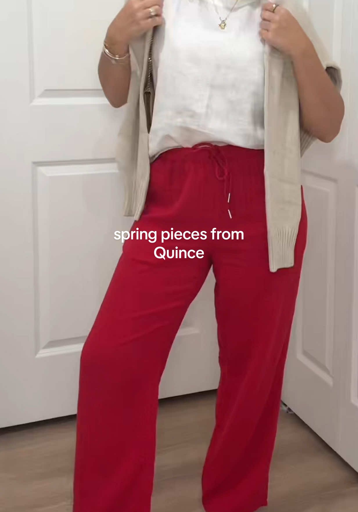 The perfect spring date night outfit in @onequince 🫶🏼 Use code “INFG-25SUMMERFCARTER10” for 10% off your first purchase! #quincepartner #springfashion