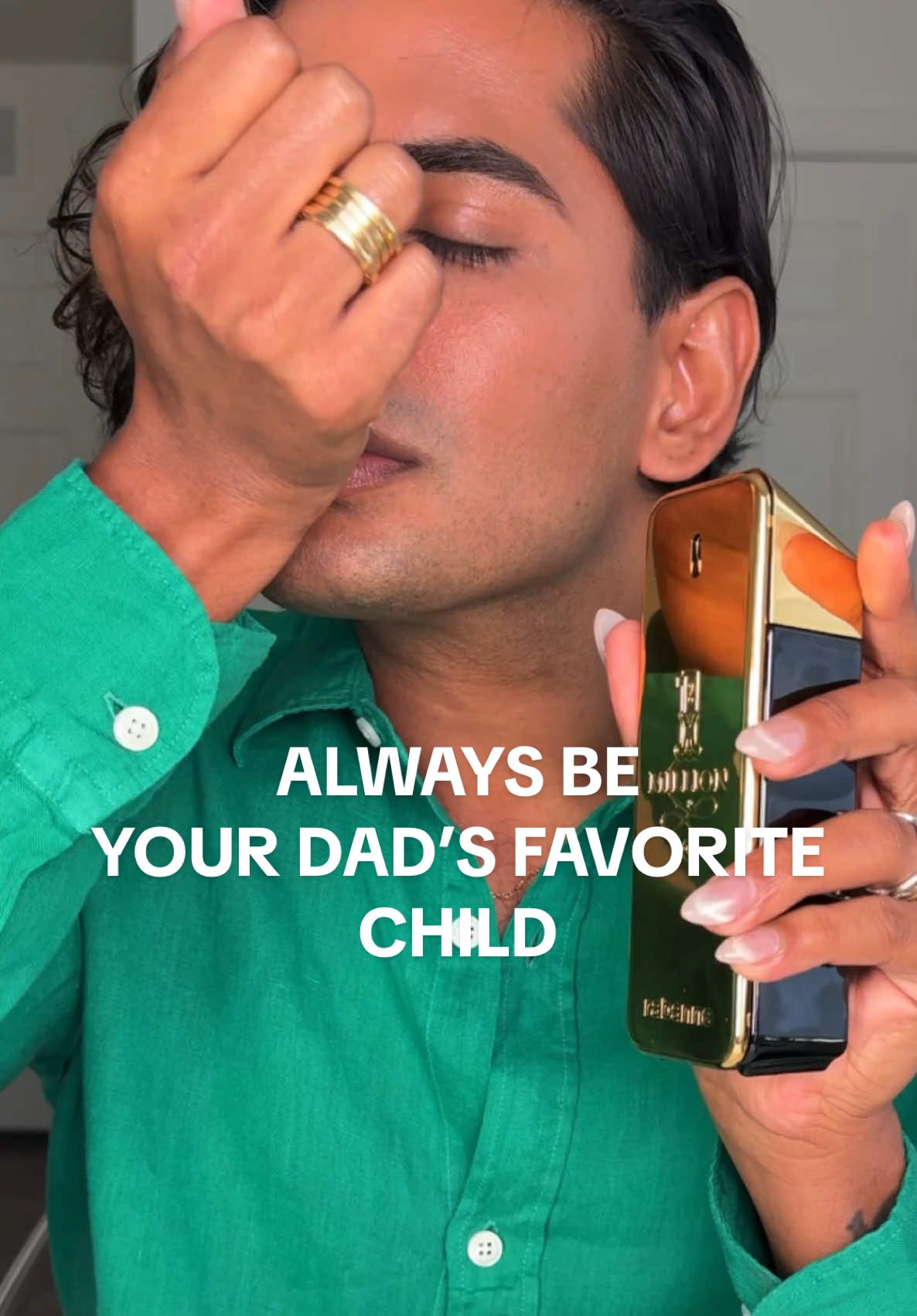 Pick up these fragrances from @sephora and stay the favorite child! Happy Father’s Day #ad #SephoraSquad  Cheers to no daddy issues!!  #FathersDay #PerfumeTok #FathersDayGifting #Fragrances #CarolinaHerreraBadBoyCobalt #PacoRabanne1Million