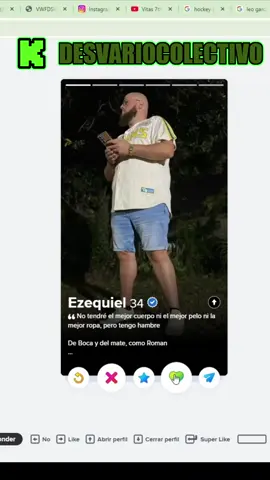 Esto no es normal ni para Tinder 💀 . . #TinderChallenge #StreamDeAmigos #ContenidoRandom #HumorNegro #KickEnVivo #fyp #parati #PerfilTurbio