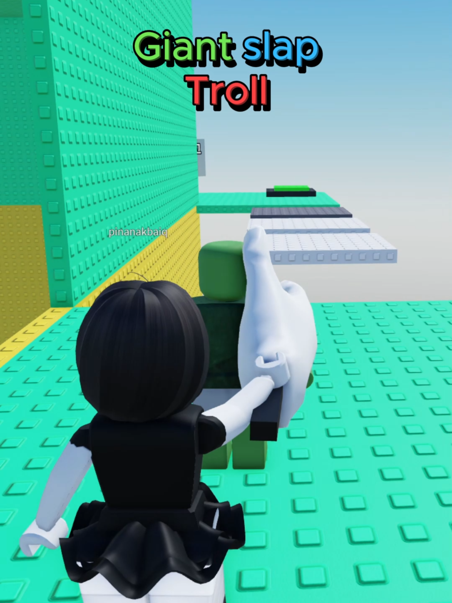 Giant slap delivery #roblox #rblx #obby #robloxobby #troll