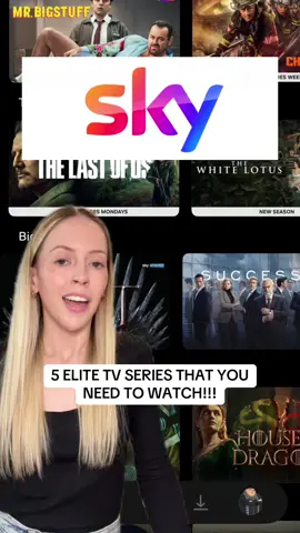5 elite TV series on Sky that you need to watch!! #whattowatch #sky #tvseries #tv #thewhitelotus #tvshows #recommendations #nowtv 