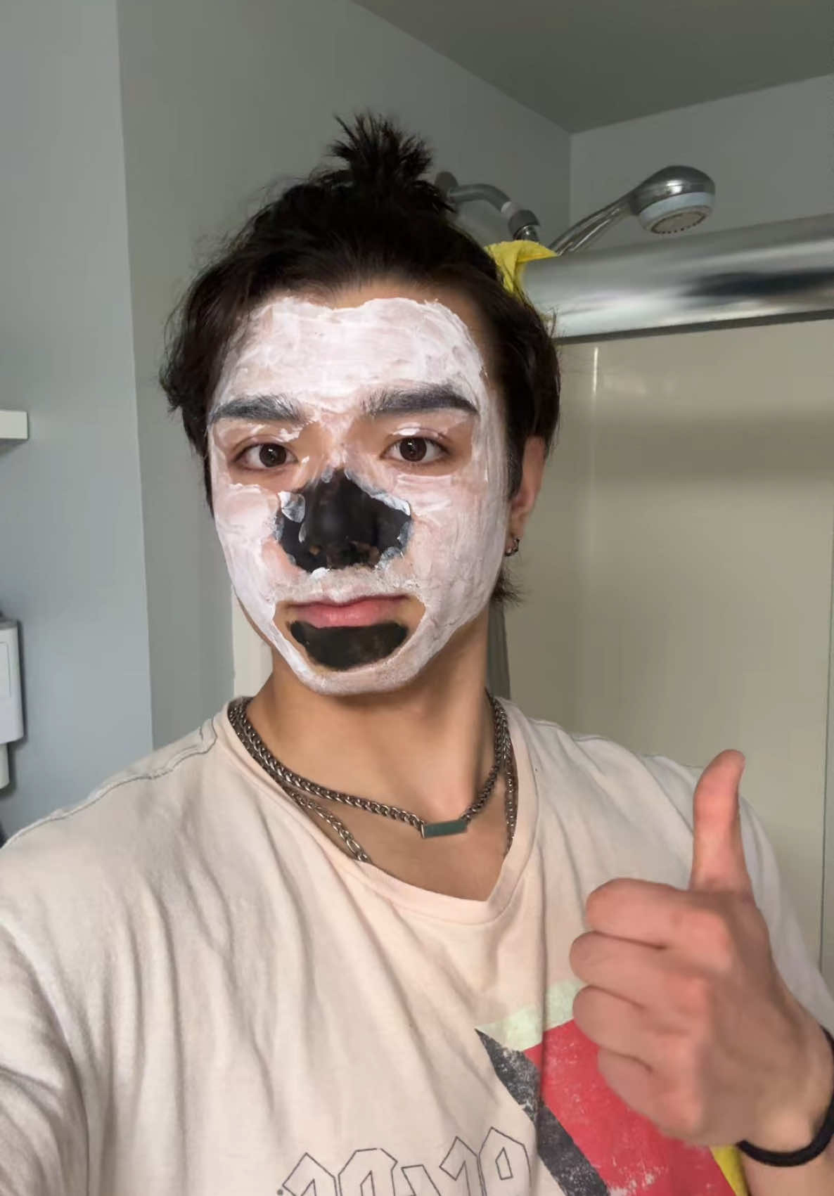 Looking like a panda 🐼 