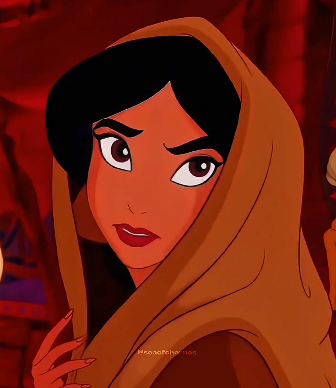 If only I was THIS ballsy at 15 like she was!!!  #jasmine #aladdin #aladdinedit #jasmineedit #princessjasmine #disneyprincess #disneyedit #disneyprincessedit #seaofcherries #viral #fyp 